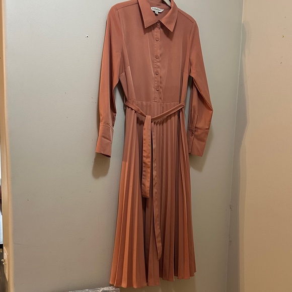 Davis Dani Dresses & Skirts - DAVI & DANI Rust Long Sleeve Dress